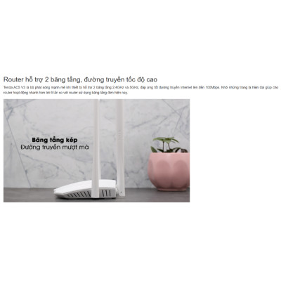 Bộ phát wifi Tenda AC5 chuẩn AC1200Mbps - Hàng chính hãng
