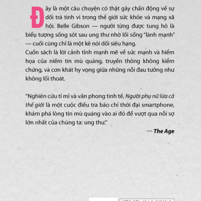 Sách - Người Phụ Nữ Lừa Cả Thế Giới - Chân Tướng Của Belle Gibson - Một Chuyên Gia Sức Khỏe Giả Mạo