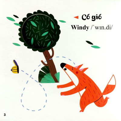 Sách Đục Trổ Thông Minh - Những Từ Vựng Đầu Đời Của Bé - My First Words- Thời Tiết - Weather