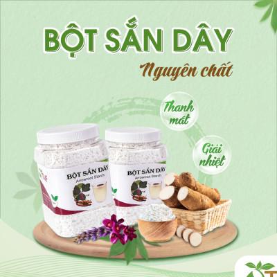 Bột sắn dây nguyên chất 500g TÂM MINH FOODS làm mát thanh lọc cơ thể