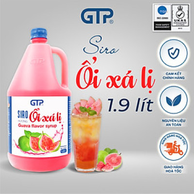 Siro Ổi Xá Lị GTP  - Chuyên dùng pha chế: Trà sữa, Trà trái cây, Cocktail, Mocktail…