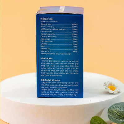 Viên Xương Khớp Bảo Cốt Vương Hỗ Trợ Tăng Tiết Dịch Khớp, Tái Tạo Mô Sụn Khớp, Giảm Khô Khớp Giúp Vận Động Linh Hoạt