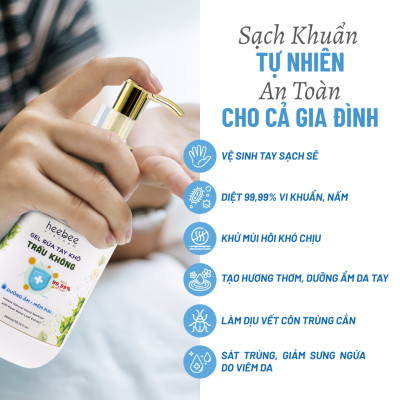 Gel Rửa Tay Khô Trầu Không Heebee