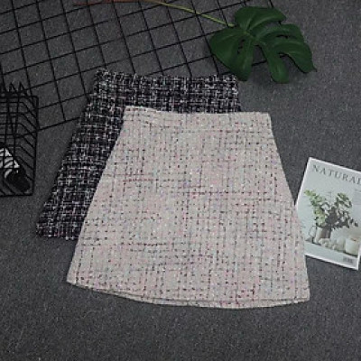 Chân váy chữ A dáng ngắn lấp lánh thời trang