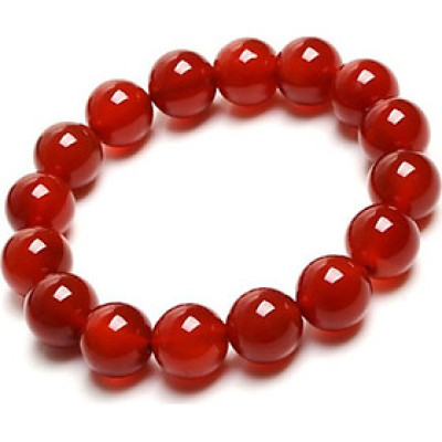 Vòng tay nữ mã não đỏ may mắn nhiều kích thước VT31A