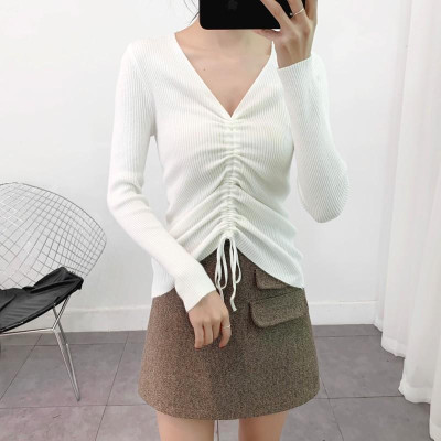 Áo len nữ cổ tim trẻ trung kiểu dáng Hàn Quốc HB35