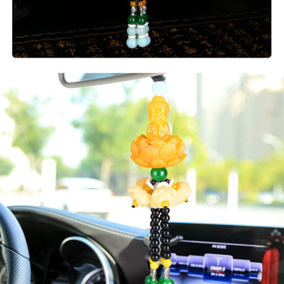 Dây Treo Xe Ô Tô Phong Thủy Tượng Đức Phật Ngự Đài Sen