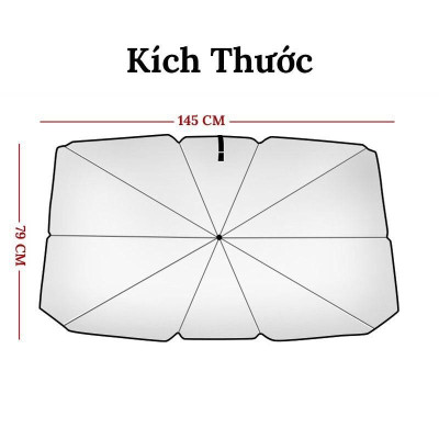 Dù che nắng kính lái ô tô densu, ô rèm chắn chống nắng bảo vệ nội thất oto xe hơi 4,5,7 chỗ, xe bán tải