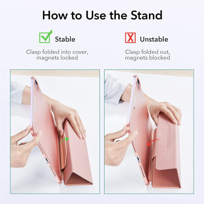 Bao Da Dành Cho iPad Mini 6 ESR Ascend Trifold Hard Case - Hàng Nhập Khẩu