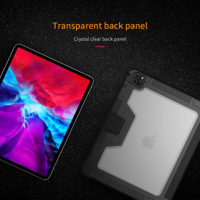 Bao da iPad Pro 11 2020 chống sốc hiệu Nillkin Bumber có ngăn đựng bút chống va đập, mặt lưng show Logo táo, cơ chế smartsleep - Hàng chính hãng
