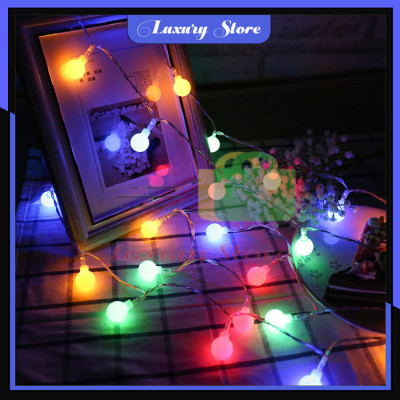 Dây đèn led chipsling ball trang trí nhà cửa, noel, lễ hội bóng tròn nhỏ 2cm