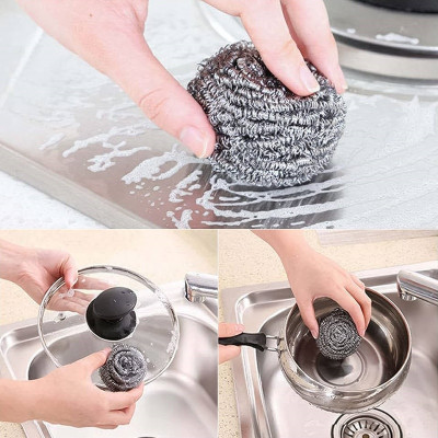 Set 10 miếng cọ xoong nồi thép Okazaki 6g - Hàng nội địa Nhật Bản nhập khẩu chính hãng