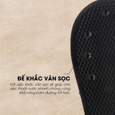 Tomoyo Dép Quai Ngang Da Microfiber Siêu Nhẹ TMD310