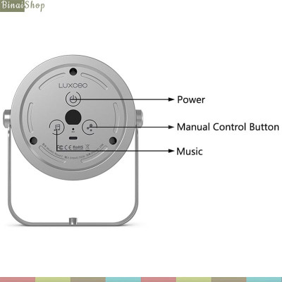 Luxceo Mood 2 - Đèn LED Cho Quay Phim, Chụp Hình, Hỗ Trợ 10 Hiệu Ứng, Điều Khiển Từ Xa, Đổi Màu Theo Âm Nhạc- Hàng chính hãng