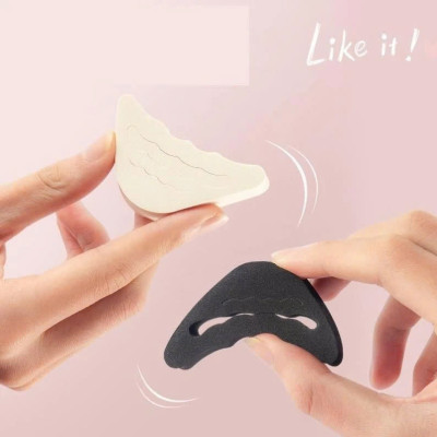 COMBO 2 CẶP Lót mũi giày cao gót cao su non đệm êm ngón chân MÀU ĐEN VÀ MÀU KEM