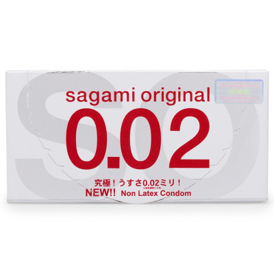 Bao Cao Su Sagami Original 0.02 - Hộp/2 chiếc + Tặng 1 Bao Cao Su Sagami