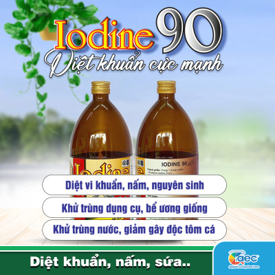 Iodine 90 - Xử lý vi khuẩn, ký sinh trùng, bảo vệ tôm nuôi cá