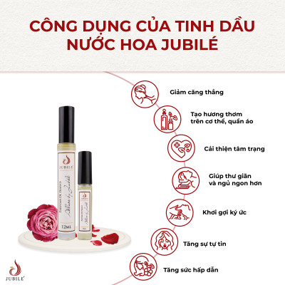 Miss by Jubilé - Tinh dầu nước hoa Pháp nữ Dạng lăn 12ml Thơm Lâu, Sang Trọng, Quyến Rũ