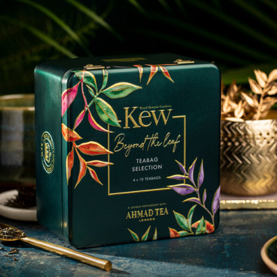 [LIMITED EDITION] TRÀ AHMAD ANH QUỐC - KEW - BỘ SƯU TẬP 4 VỊ XANH hộp sắt vuông - Kew Selection