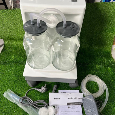 Máy Hút Dịch 2 Bình Công Suất Lớn YUWELL 7A-23D(20L) - Nhập Khẩu Chính Hãng - Bảo Hành 1 Năm