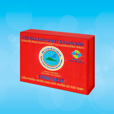 Hộp quà tặng Yến sào Sanvinest Khánh Hòa chính hiệu nguyên tổ 50g - Q150