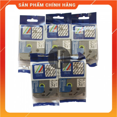 Nhãn In Brother Tz2-161 - Đen nền trong 36mm x 8m - Hàng nhập khẩu