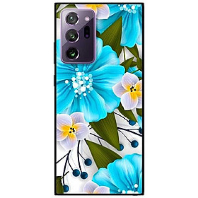 Ốp lưng dành cho Samsung Galaxy Note 20 Ultra mẫu Hoa Xanh Trắng