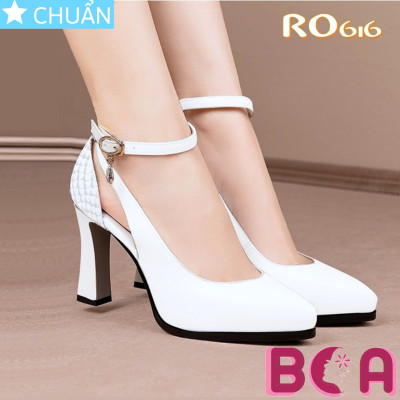 Giày cao gót nữ mũi nhọn 9p RO616 ROSATA tại BCASHOP gót trụ thanh lịch, duyên dáng và thời trang, lại cực kì sang