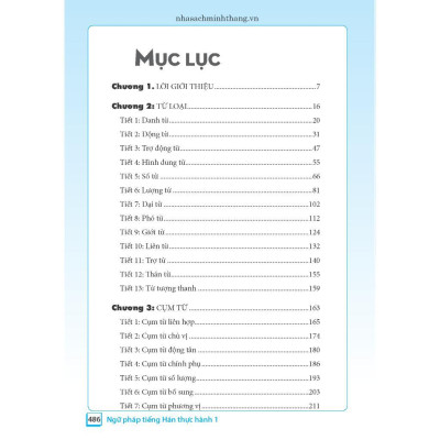 Sách - Ngữ Pháp Tiếng Hán Thực Hành - Tập 1 - Trình Độ Sơ Cấp - Trung Cấp - Minh Thắng