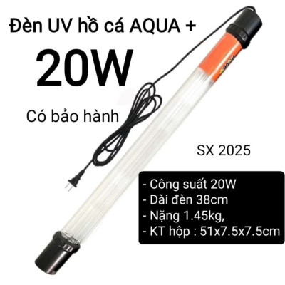 Đèn UV 150W AQUA SUV+ Diệt Khuẩn, Rêu Tảo Hồ Cá Koi , Xử Lý Nước Thải, Nước Sinh Hoạt Trong 7 Ngày