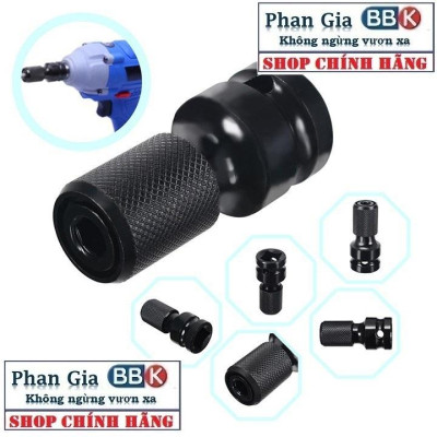 Đầu Chuyển Bulong 1/2 Sang Bắn Vít Lục Giác - Dùng cho máy siết bulong chuyển sang bắn vít