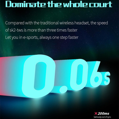 CINCATDY Tai Nghe Bluetooth V5.0 Earbuds Gaming Headphone True Wireless Headset - Hàng Chính Hãng