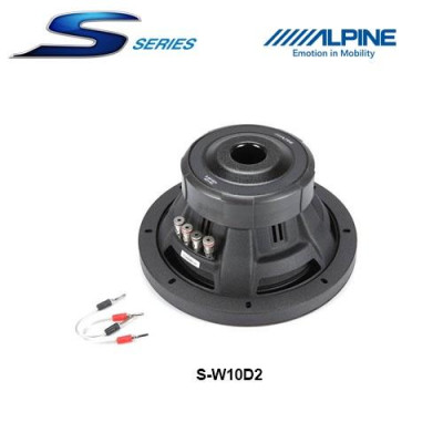 S-W10D2 Loa sub hơi ô tô 10 INCH (2Ω+2Ω) chính hãng Alpine
