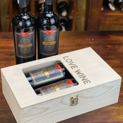 Sét rượu 2 chai rượu vang Ý domenico ( có hộp)