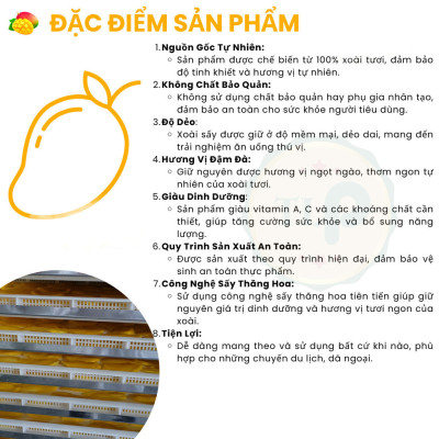 Xoài Sấy Dẻo Muối Ớt Tân Lộc Phát Túi 50g Trái Cây Sấy Dẻo Yêu Thích