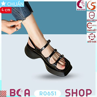 Sandal bánh mì nữ 4 phân RO651 ROSATA tại BCASHOP thiết kế trẻ trung, năng động và độc đáo thể hiện cá tính cô nàng