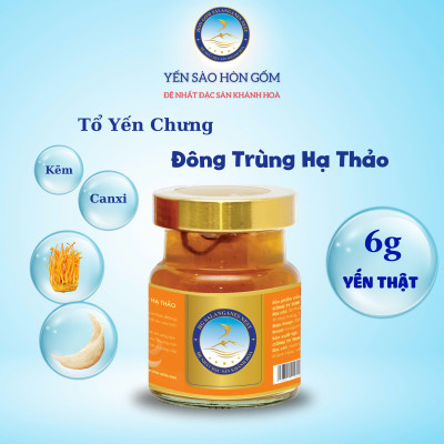[Combo 12 Hũ] Tổ Yến Sào Đông Trùng Hạ Thảo- Yến Sào Hòn Gốm Chính Hiệu Khánh Hoà - HGK NEST 