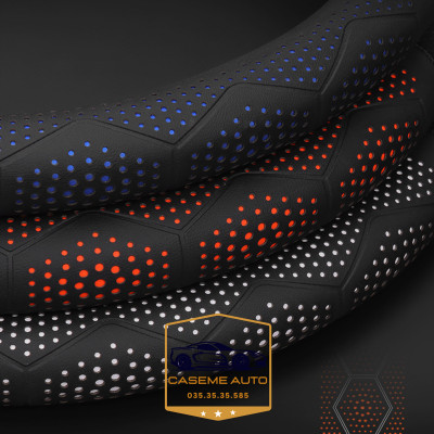 Bọc Vô Lăng Ô Tô 3D Da Nappa Cao Cấp – Siêu Mỏng, Thoáng Khí, Chống Trơn Trượt - Hàng Nhập Khẩu