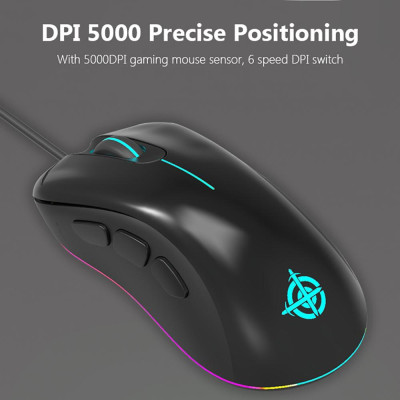 Chuột chơi game MAGIC-REFINER MG10 5000DPI điều chỉnh 6 nút có thể lập trình RGB Backlit USB