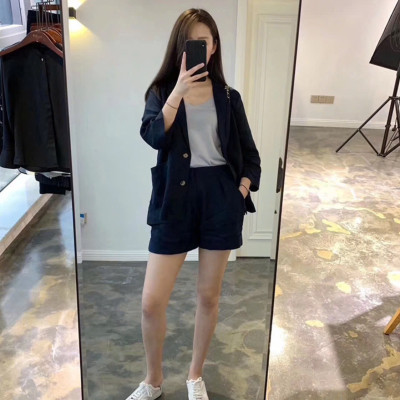 Set áo blazer nữ và quần short dáng chữ A chất linen cao cấp, chuẩn hàng loại 1, hot style 2025