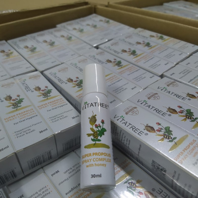 Xịt keo Ong Úc Vitatree Super Propolis Spray Complex tăng đề kháng , kháng khuẩn, Virut, nấm, giảm viêm họng, ho, nhiệt miệng - QuaTangMe Extaste