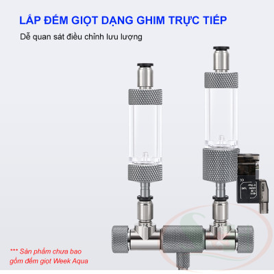 Van chia co2 Week Aqua Splitter 2 / 3 / 6 đầu van co2 bể thủy sinh cá tép cảnh