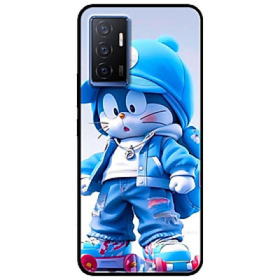 Ốp lưng cho Vivo V23e - Y31 - Y51 - Y55 - Y55s - Y55 2022 - Mèo Xanh Trượt PATIN - Hàng Chính Hãng