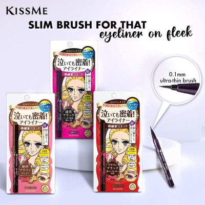 Bút Kẻ Mắt Nước Siêu Chống Trôi Nét Siêu Sắc Mãnh Kissme Heroine Make Smooth Liquid Eyeliner Super Keep (0.1 G)