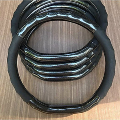 Bọc vô lăng da carbon xe Vinfast VF E34, VF8, VF9, VFE34, VF5, Ford Territory, vô lăng dcut