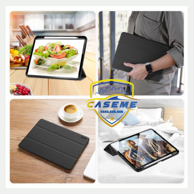 [iPad Air 6 M2] Bao Da Dành Cho iPad Air 6 11 inch M2 2024, iPad Air 6 13 inch M2 2024 Dux Ducis Domo Series Có Khe Cắm Bút - Hàng Chính Hãng