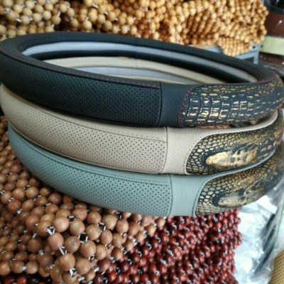 Bọc vô lăng ô tô da cá sấu cao cấp cực chất ảnh thật