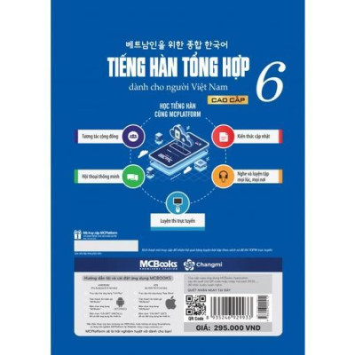 Sách - Tiếng Hàn Tổng Hợp Dành Cho Người Việt Nam - Cao Cấp 6 - Sách Bài Học - Bản Màu - MCBooks