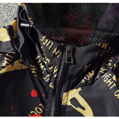 Áo khoác dù lót lưới in họa tiết thời trang SITAKI cao cấp AKD39