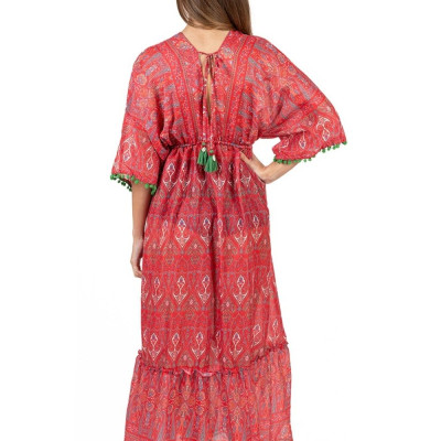 Maxi Cánh Dơi Đỏ Cotton Isla Bonita